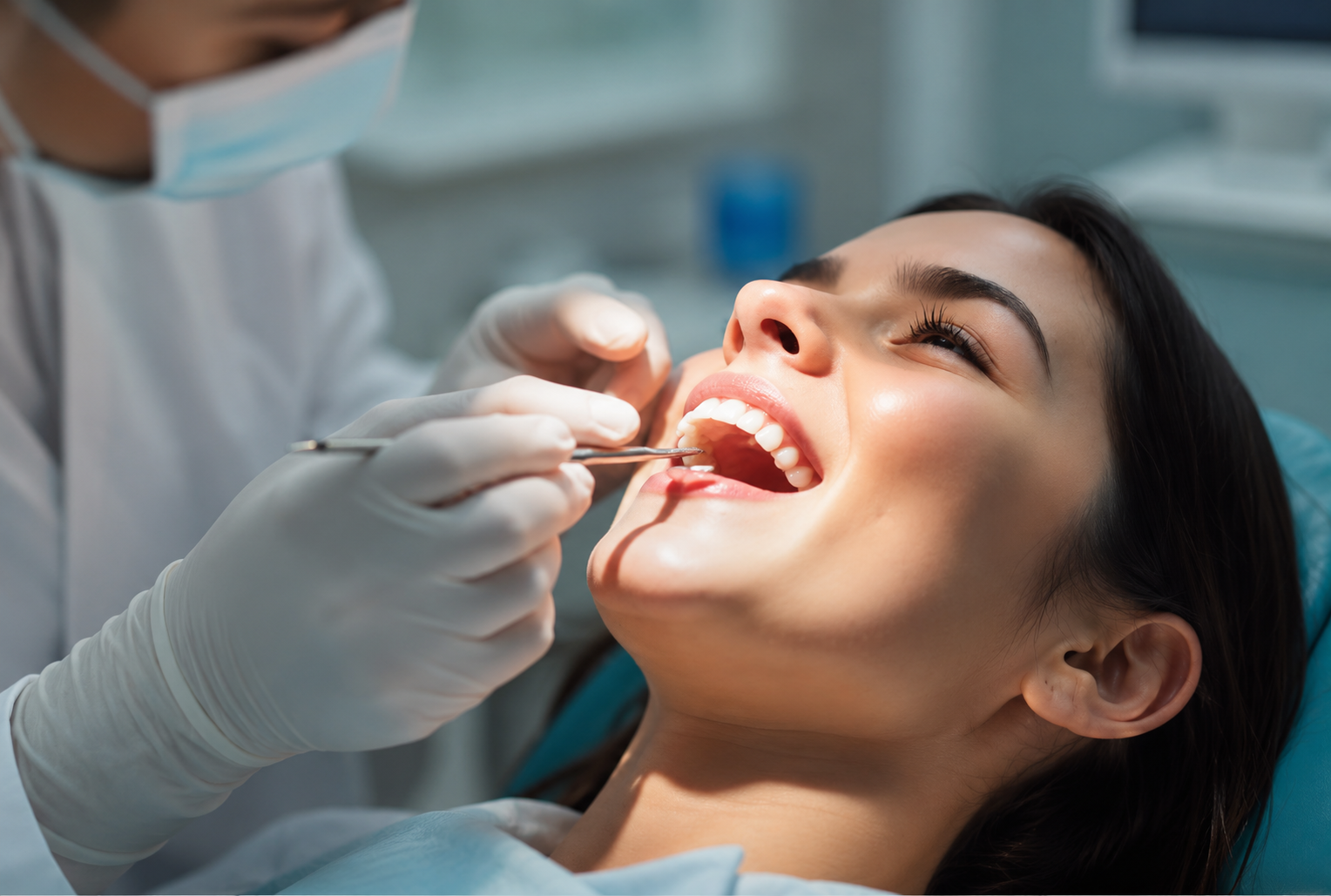 Dentista en Pucón realizando evaluación odontológica preventiva